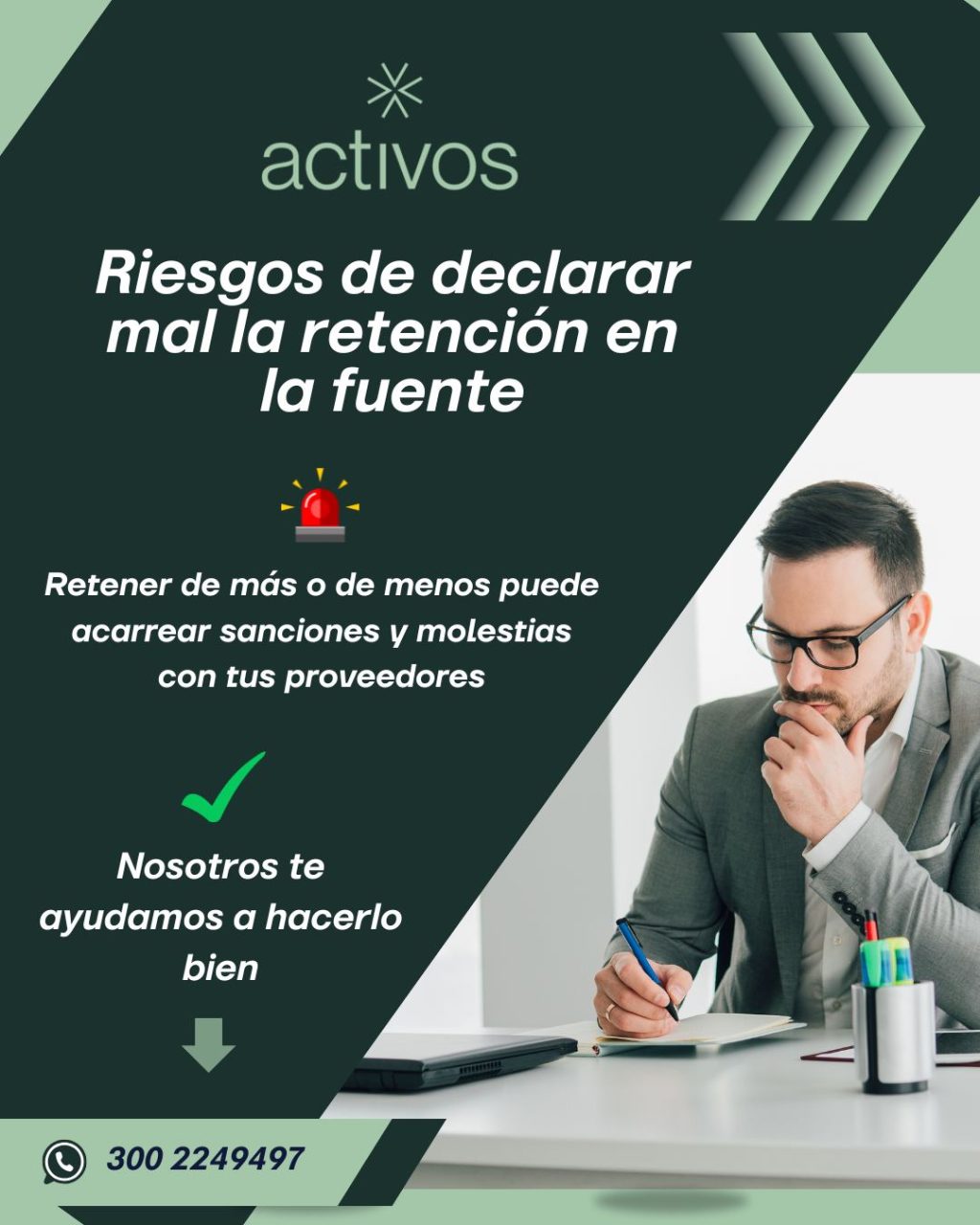 Instagram post from activos.asesores. This post is in position 8.